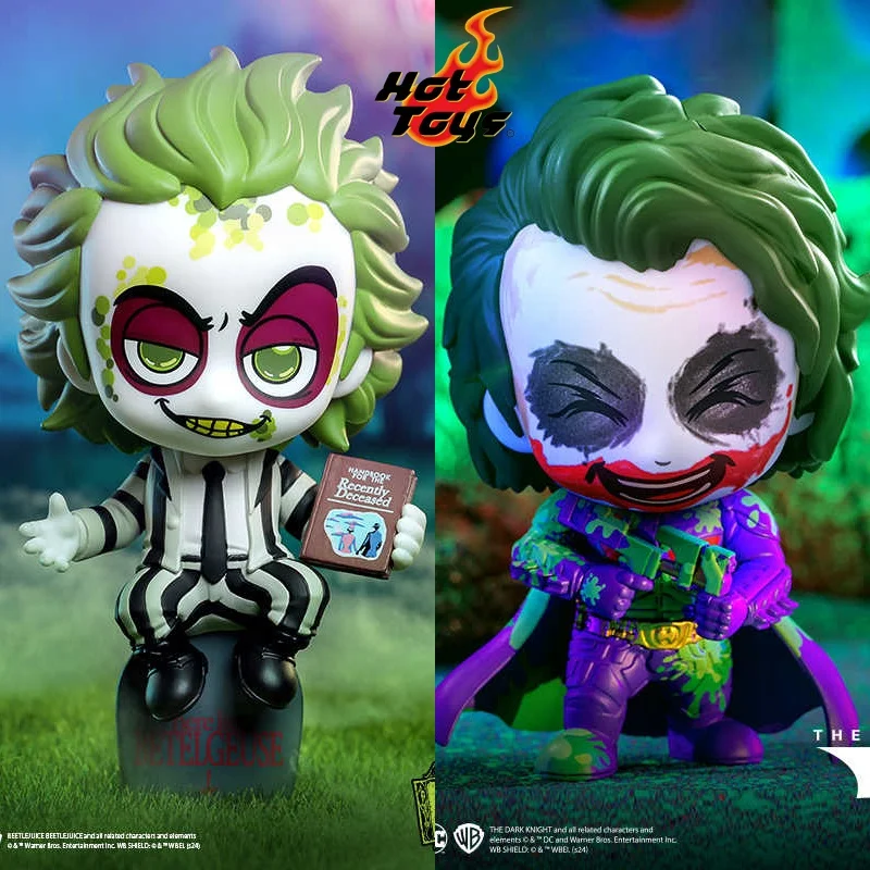 Original Hot Toys Beetlejuice Cosbaby Beetle Juice Model COSBI Mini Doll 13CM Action Figures Ornament Collection Model Anime Toy