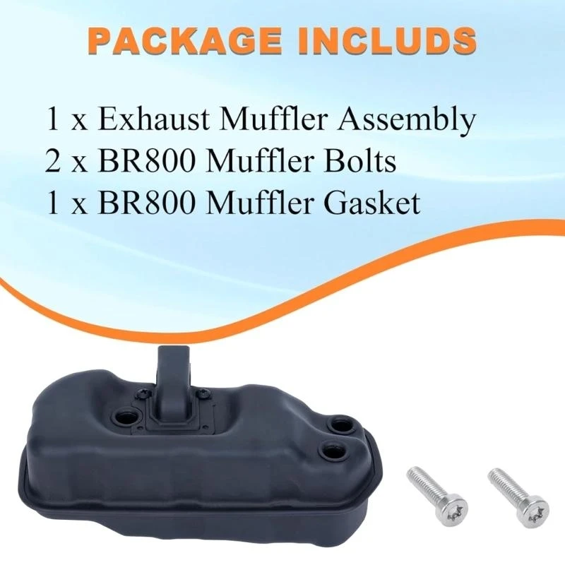 Complete Exhaust Muffler Replacement Package For BR800C Gas Blowers Includes Sealing Gaskets M4YD