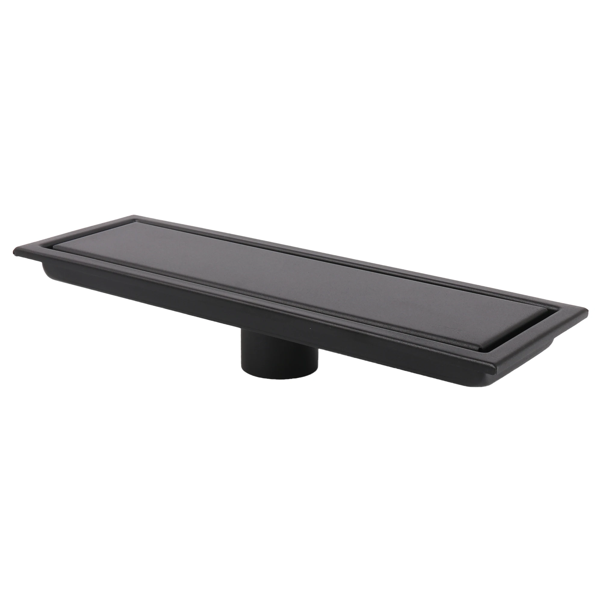 Brushed Black Shower Floor Drain Stainless Steel for Bathroom 12inch Kit