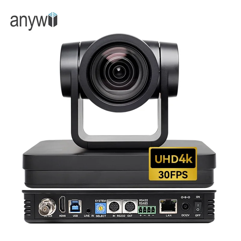 Anywii 4k ai tracking camera video conference camera system broadcast kit video ptz 12x optical conference zoom camera