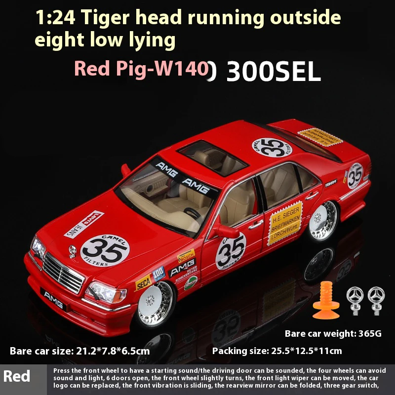 1:24 Mercedes Benz S W140 320SEL Modified Version Alloy Diecast