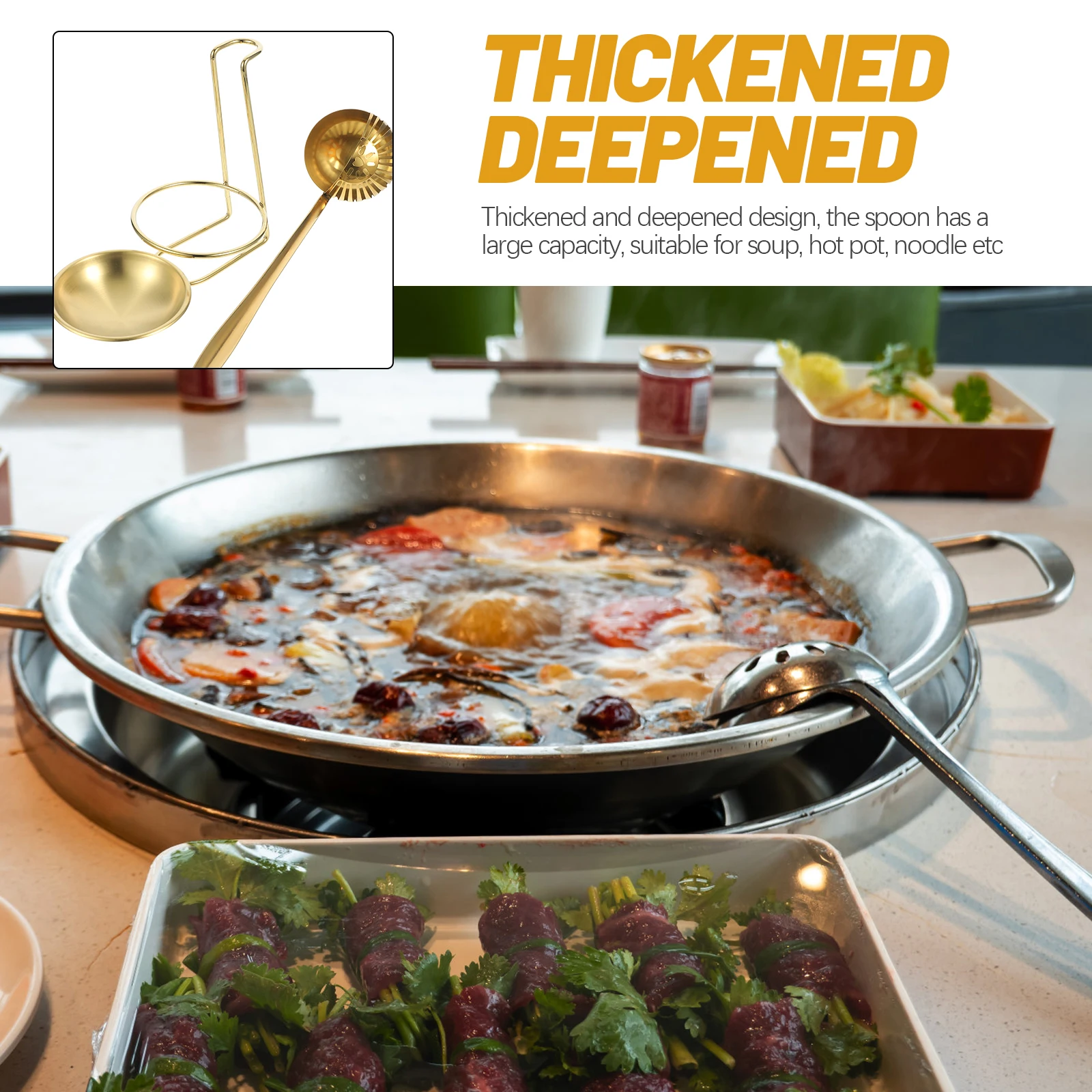 

Stainless Steel Spoon Rest Kitchen Tool Heat Resistant Wear Resistant Practical Holder Spoon Display Rack Tableware Accessories