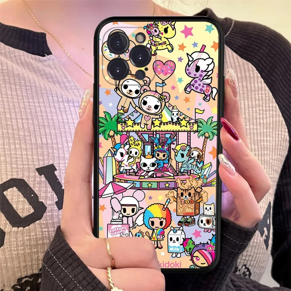 Japan Tokidokis Phone Case Silicone Soft for iphone 15 14 13 12 11 Pro Mini XS MAX 8 7 6 Plus X XS XR Cover