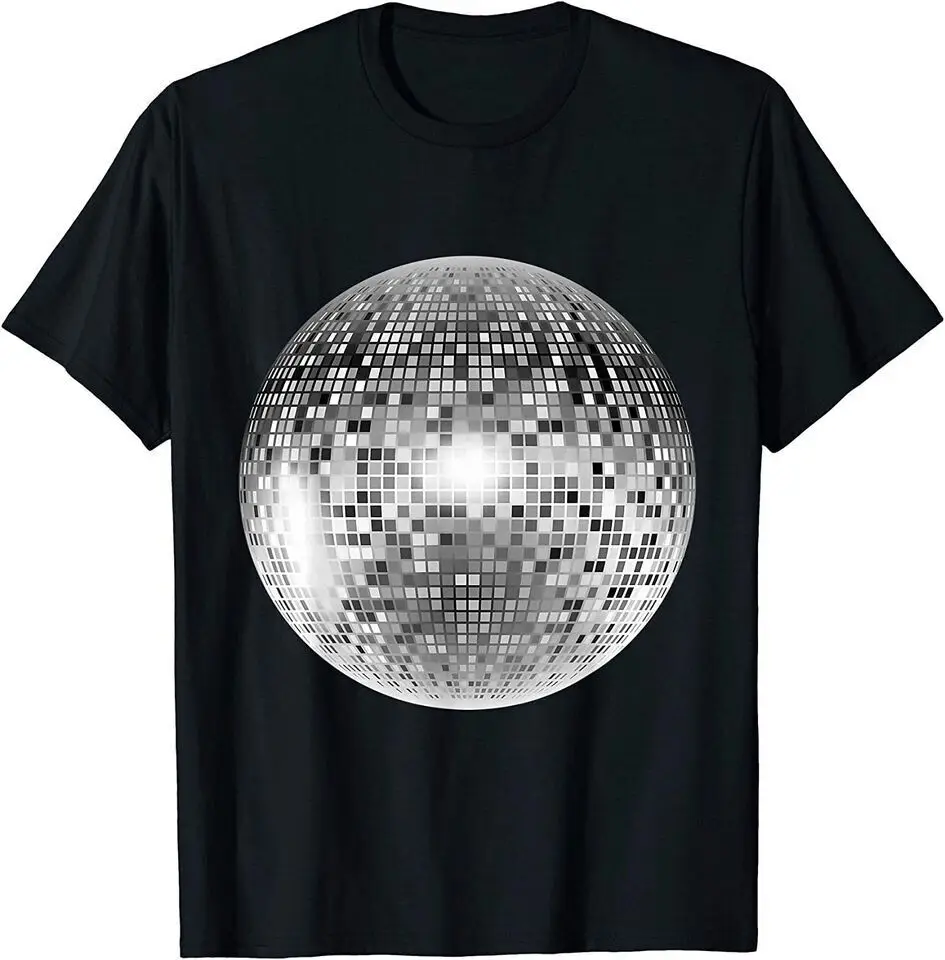 

New Vintage Retro Disco Ball Retro 1980s DJ Funny T-Shirt USA Tee S-5XL