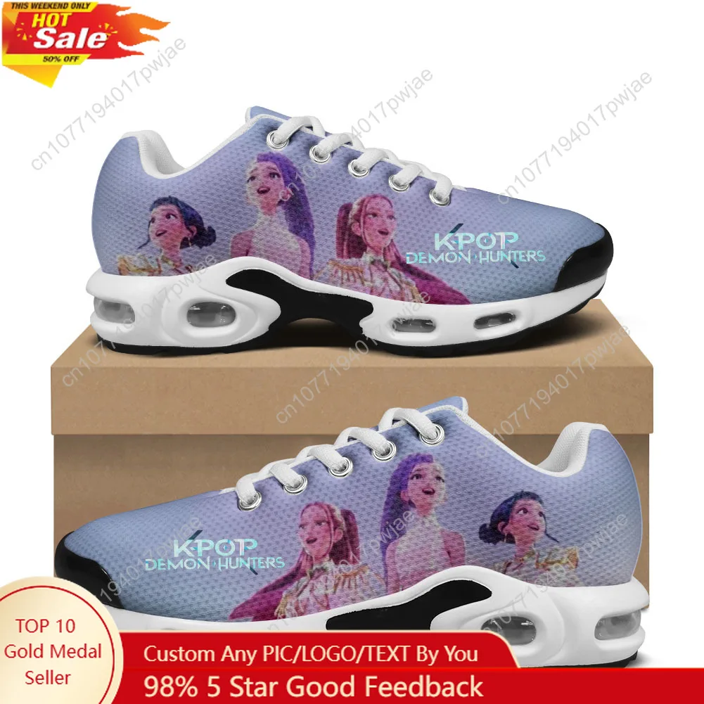 

KPop Demon Hunters Air Cushion Sneakers Mens Womens Sports shoes Lightweight Hiking Mountain Climbing Casual Shoes Custom Shoes