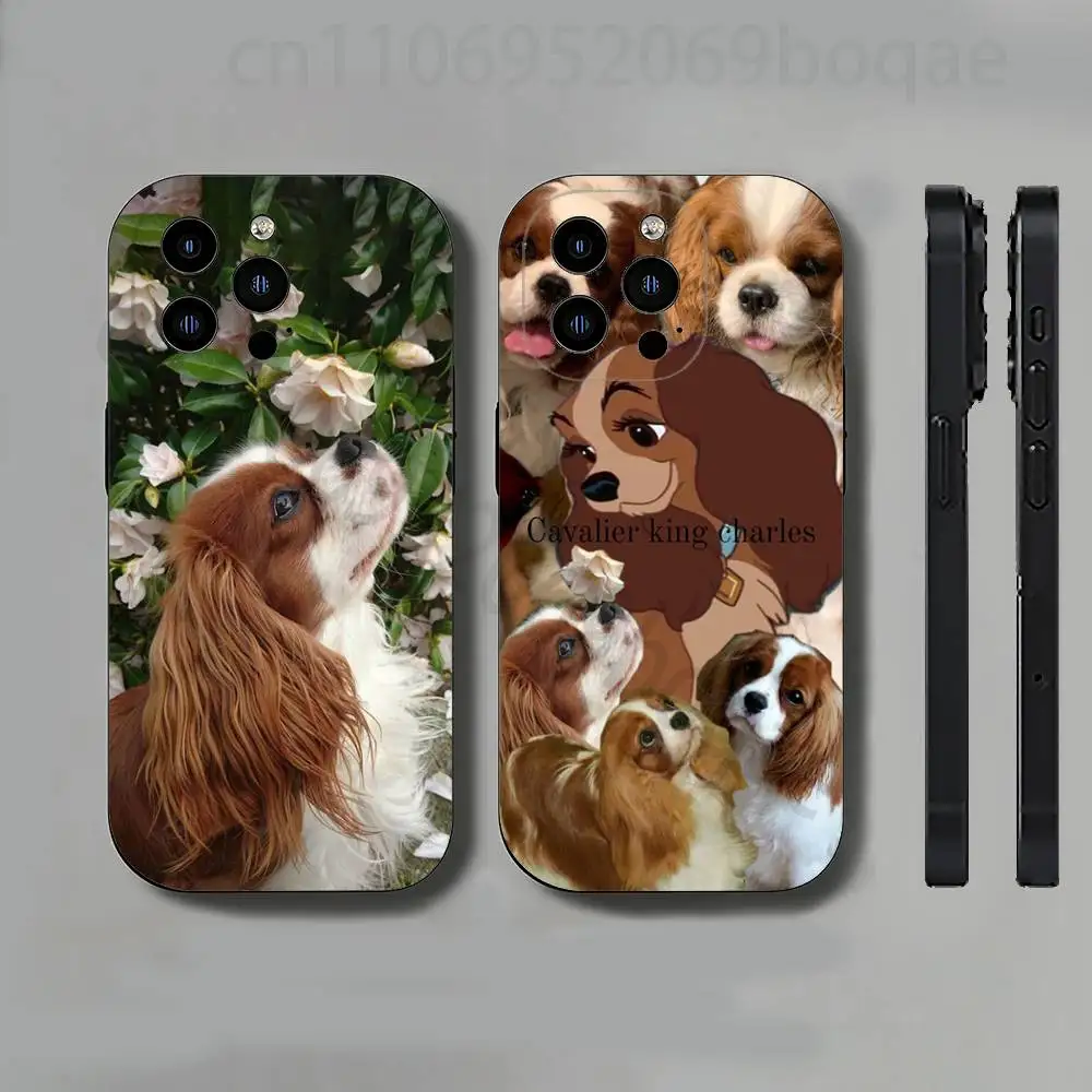 Cavalier King Charles Spaniel Dog Phone Case For iPhone 17,16,15,14,13,12,11 Pro,Max,Plus,X,XS