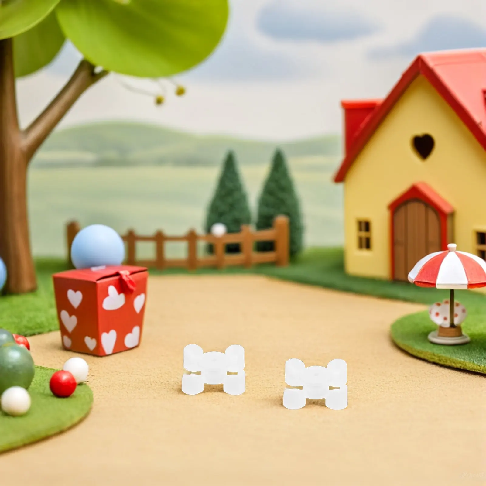 4Sets Architectural Table Chair Set 1:100 Scale Miniature Kitchen Furniture for Scene Building DIY Projects Dollhouse Table