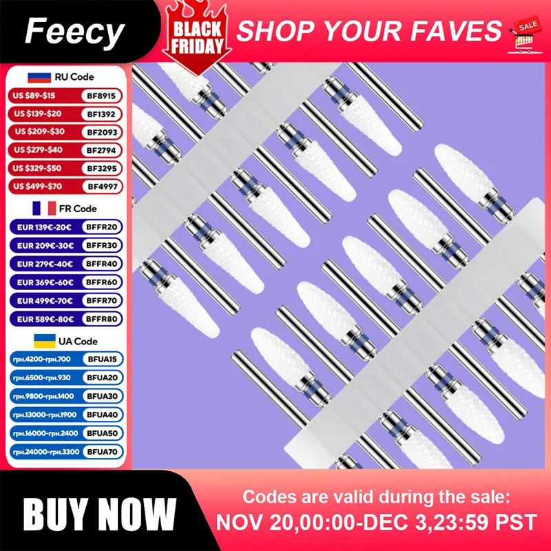 10 stücke Keramik Hartmetall Fräser Für Maniküre Nagel Bohrer Set Gel Polnisch Entfernung Erdbeeren Elektrische Nagel Dateien Werkzeuge