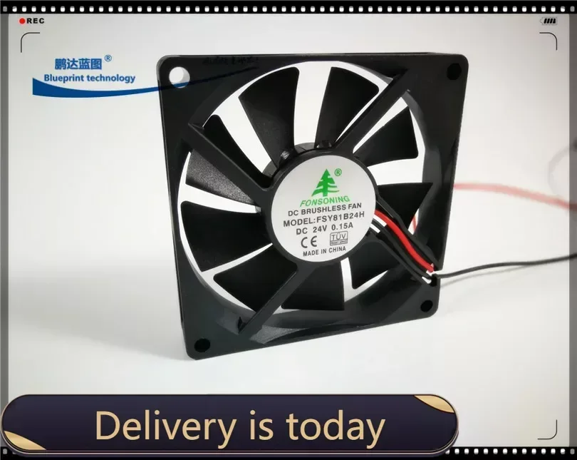 

New 8015 8cm 80*80 * 15MM 24V Double Ball Max Airflow Rate Industrial Cooling Fan