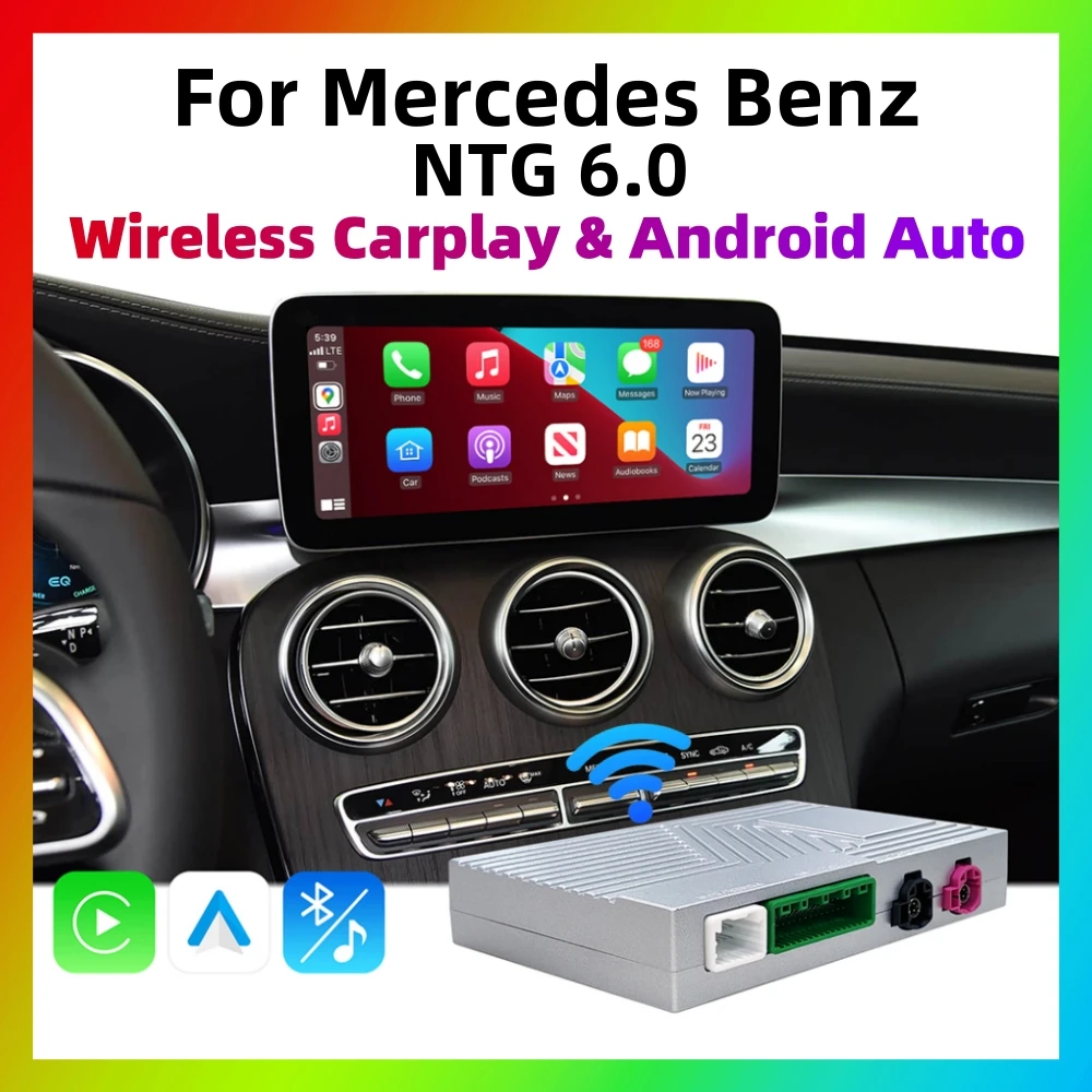 Wireless CarPlay Android Auto For Mercedes Benz A B C E CLS CLA GLA GLB Class NTG6.0 2018-2022