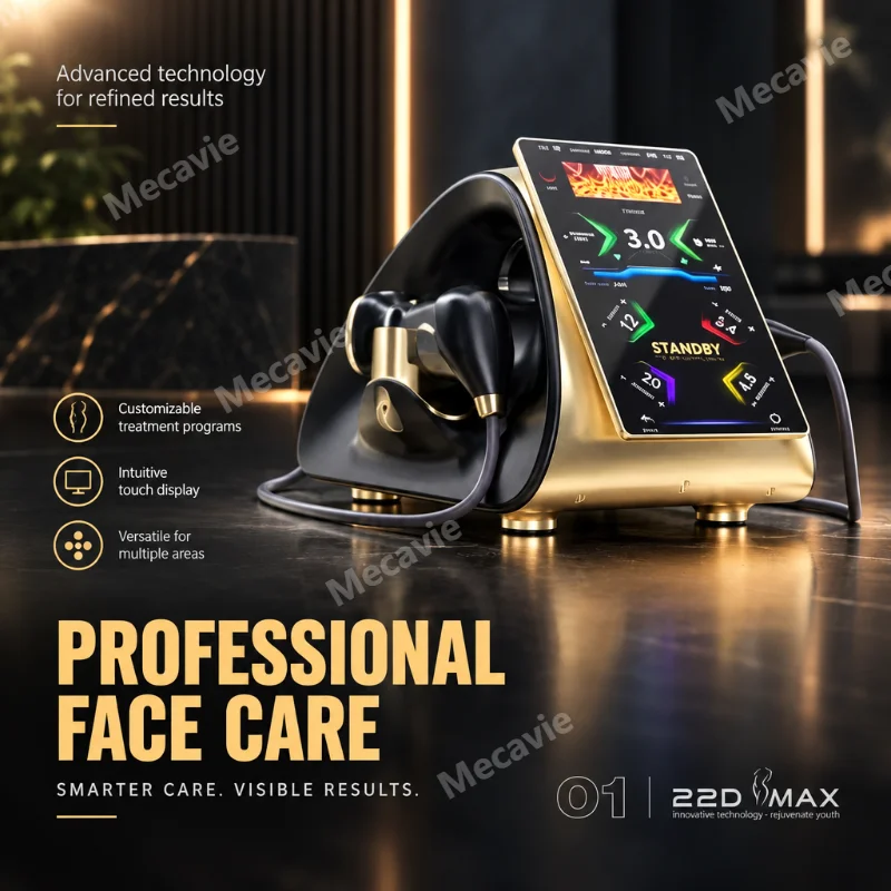 Professional D Max Smart Beauty Device With Touch Screen Multi Dim Handle Adjustable Intensity Multiple Modes For Face And Body