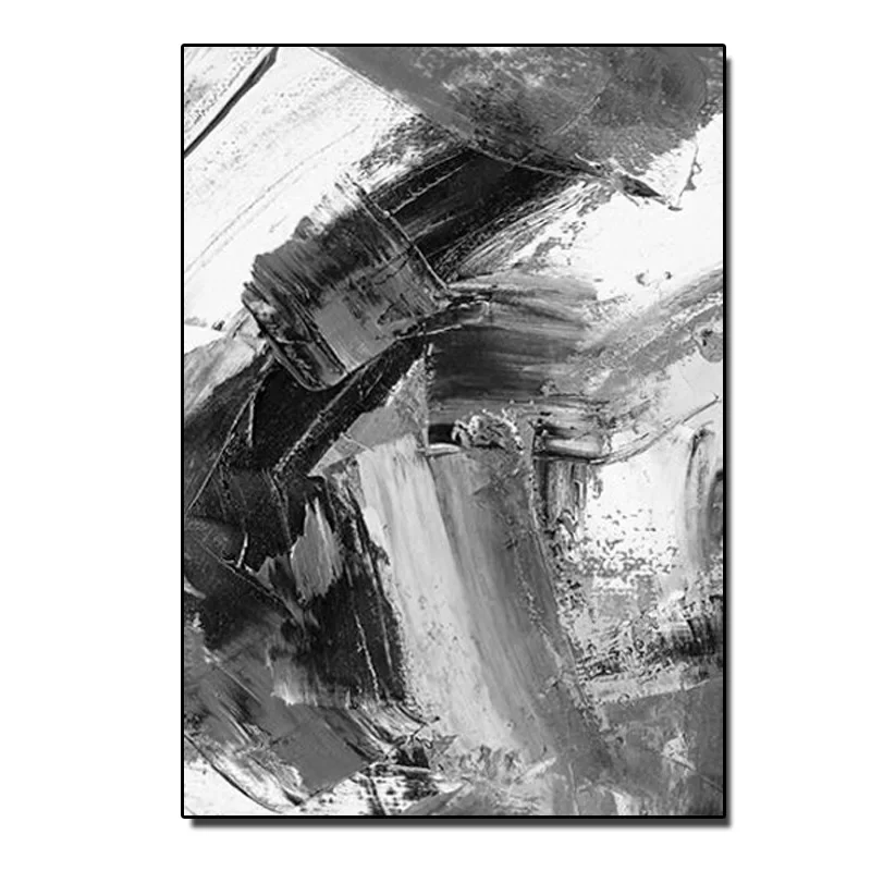 

Modern simple living room dining room abstract pure hand-painted oil painting super large entrance decorative painting floor