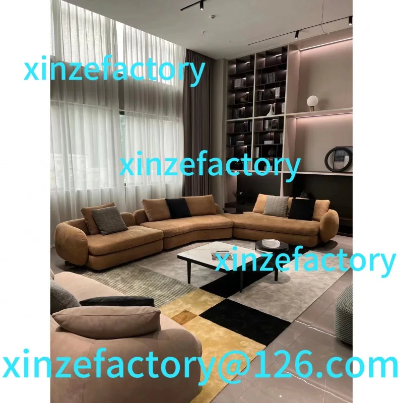 

Customizable Italian simple lamb wool fabric sofa
