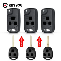 KEYYOU 1 pz per Toyota Yaris Carina Corolla Avensis Fob modificato pieghevole Flid Key TOY47 TOY48 TOY43 lama senza pulsanti