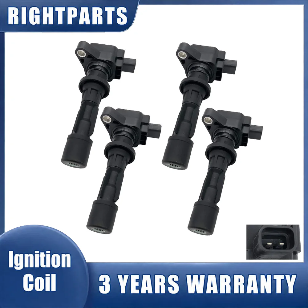 4PCS 6E5G12A366AD 6E5G-12A366 Ignition Coils For FORD MONDEO MK4 2.3L 2007-2015 2011 GALAXY S-MAX FUSION 2006-2009 MERCURY MILAN