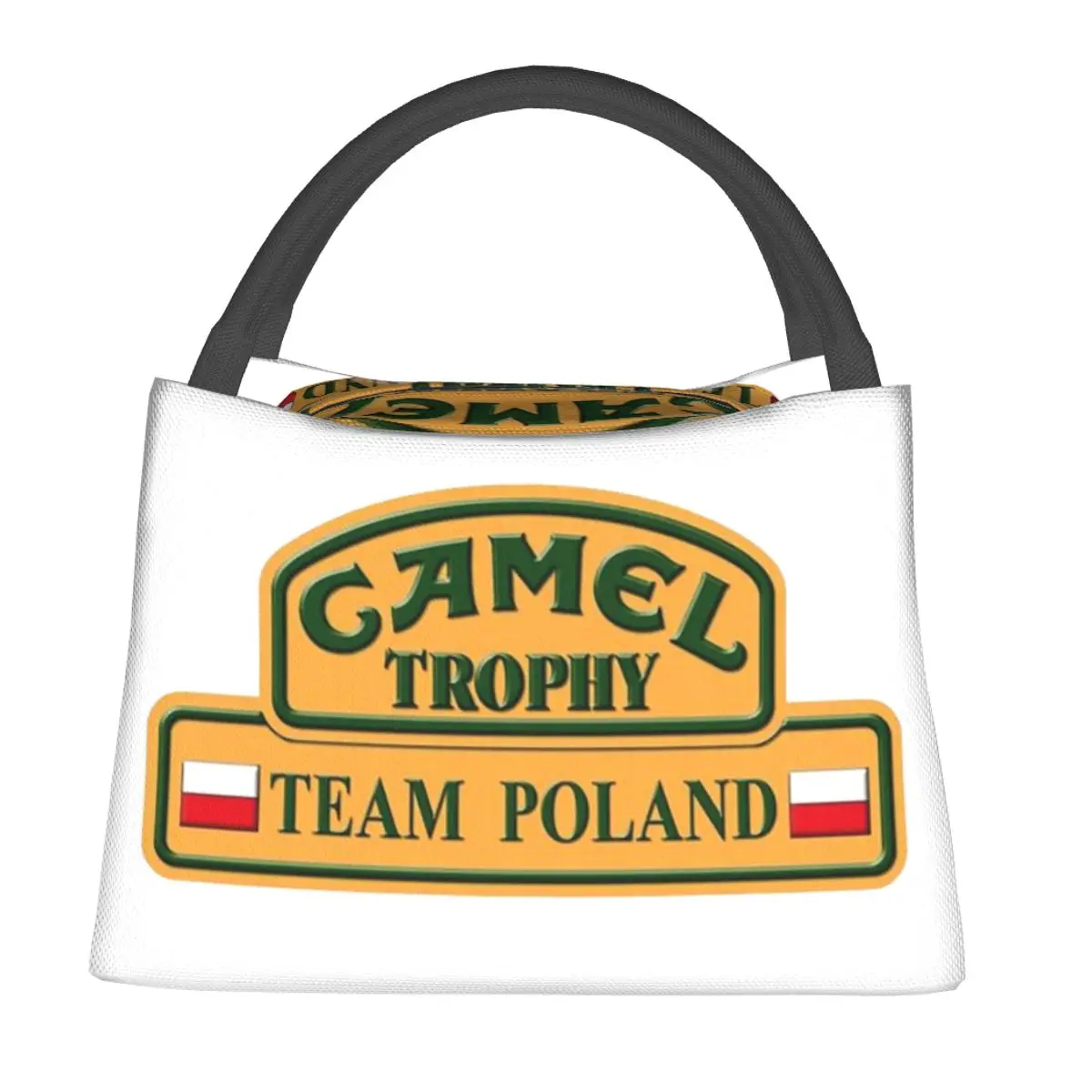 Camel Trophy Lunch Bags Insulated Bento Box Portable Lunch Tote Picnic Bags Cooler Thermal Bag for Woman Girl School