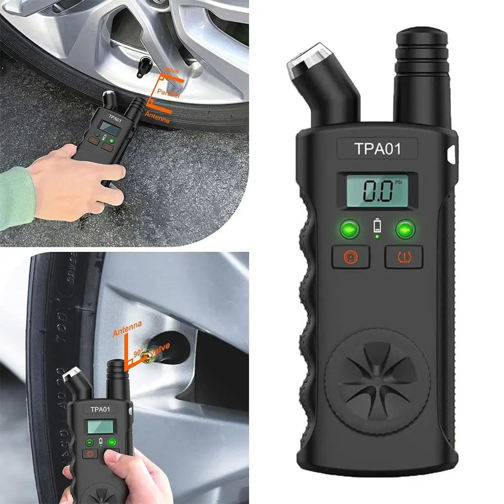 Newest 2 In 1  Dual Function TPMS Sensor Digital Tire Pressure Tester Low Pressure Detection Car Tire Care Diagnostic Tool - view 4