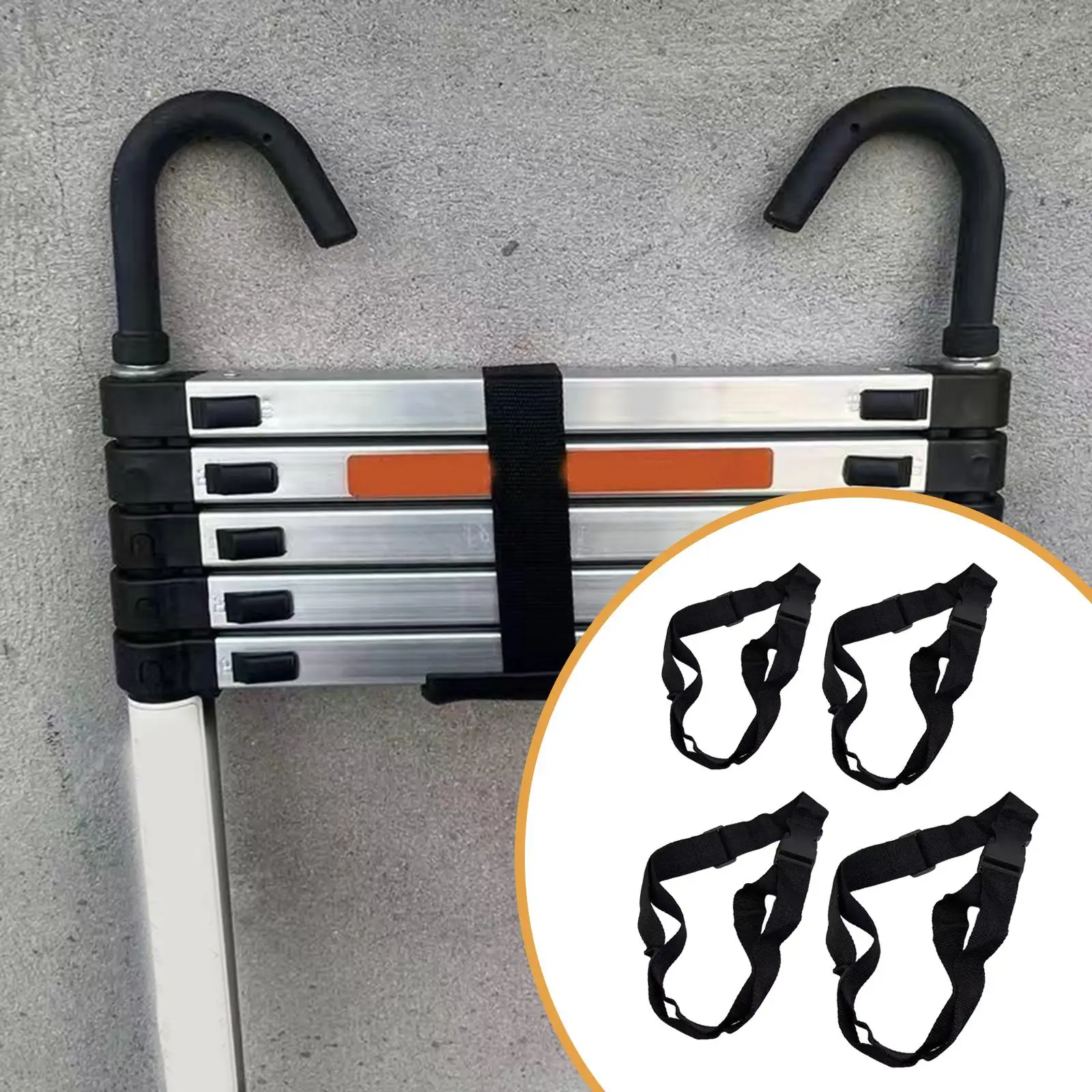 Telescoping Ladder Secuing Strap Versatile Wear Resistant Webbing Easy Installation Reusable Extension Ladder Parts Fixed Belt