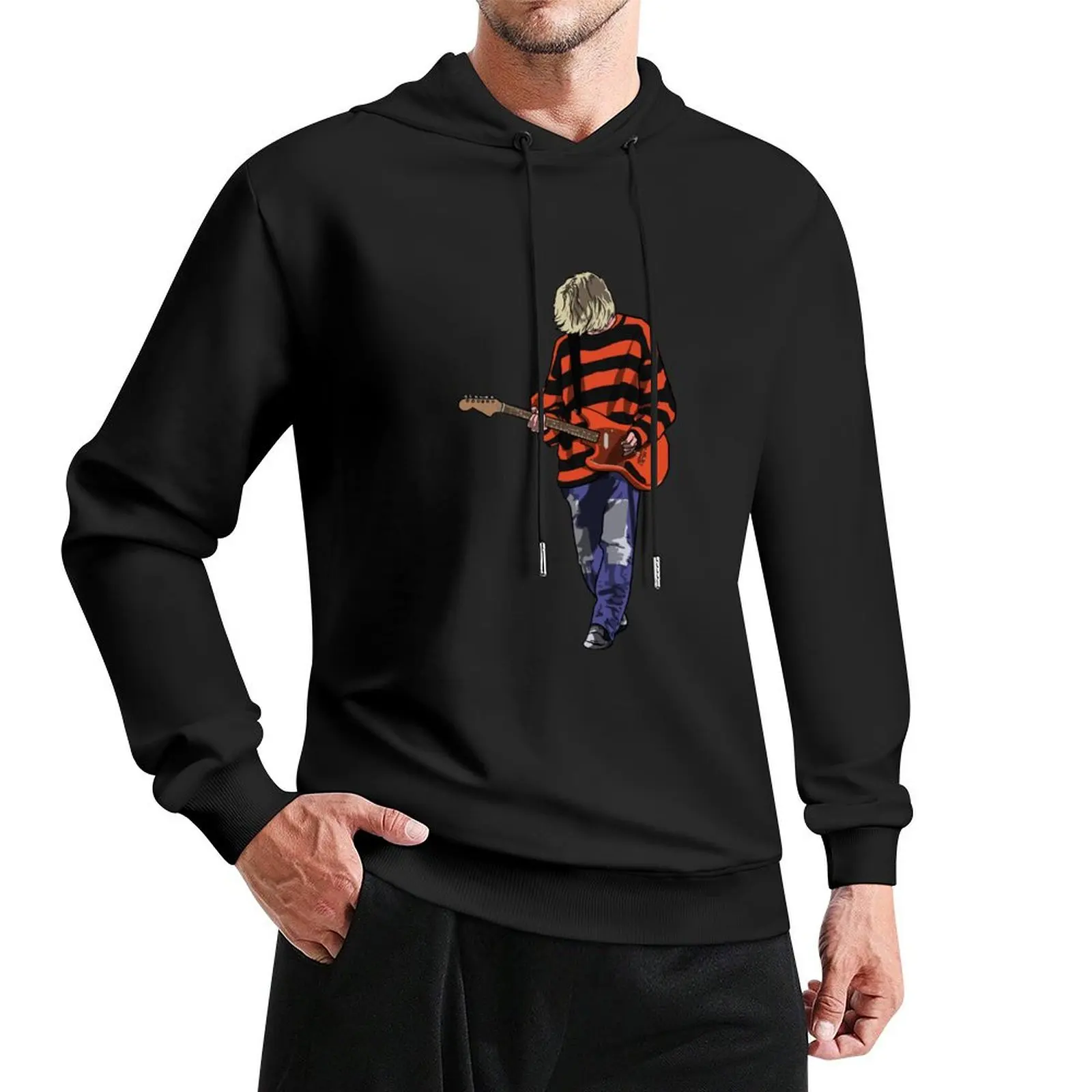 

Stripey Kurt Pullover Hoodie streetwear men anime clothing men's coat new in hoodies & sweat-shirt