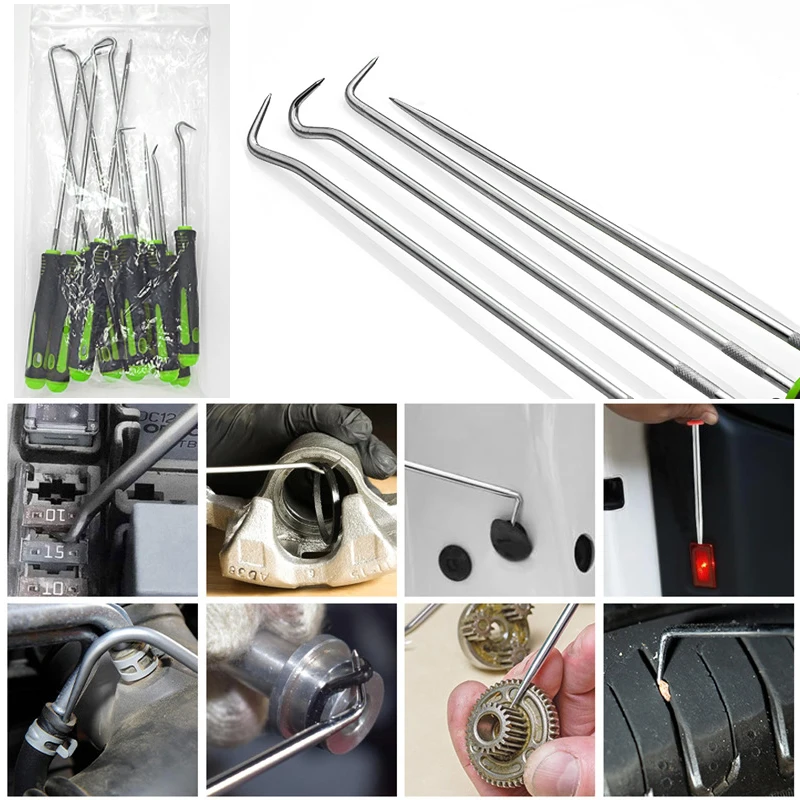 

Съемник прокладок уплотнительного кольца, съемник крючков, инструменты для ремонта уплотнения автомобиля, 4 шт., набор отверток для сальника автомобиля