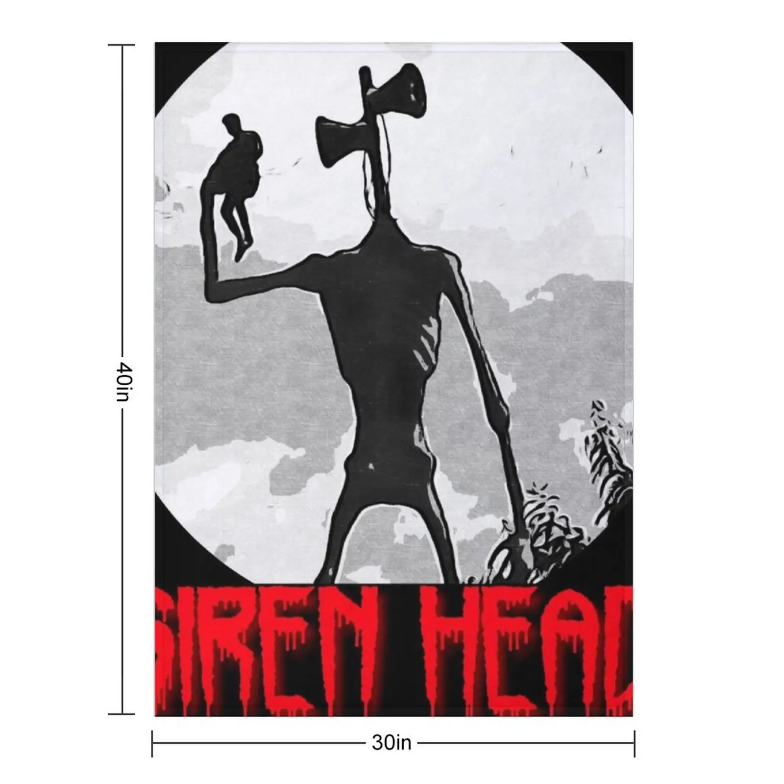 Siren Head Throw Blanket Bed linens Sleeping Bag Luxury Designer Flannel Kid'S blankets and throws Blankets