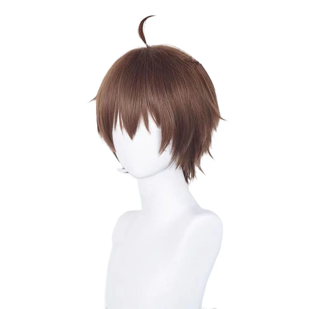 Perruque de cosplay Yūta Fujikawa "High School DxD", style cuir chevelu, livrée avec une frange.