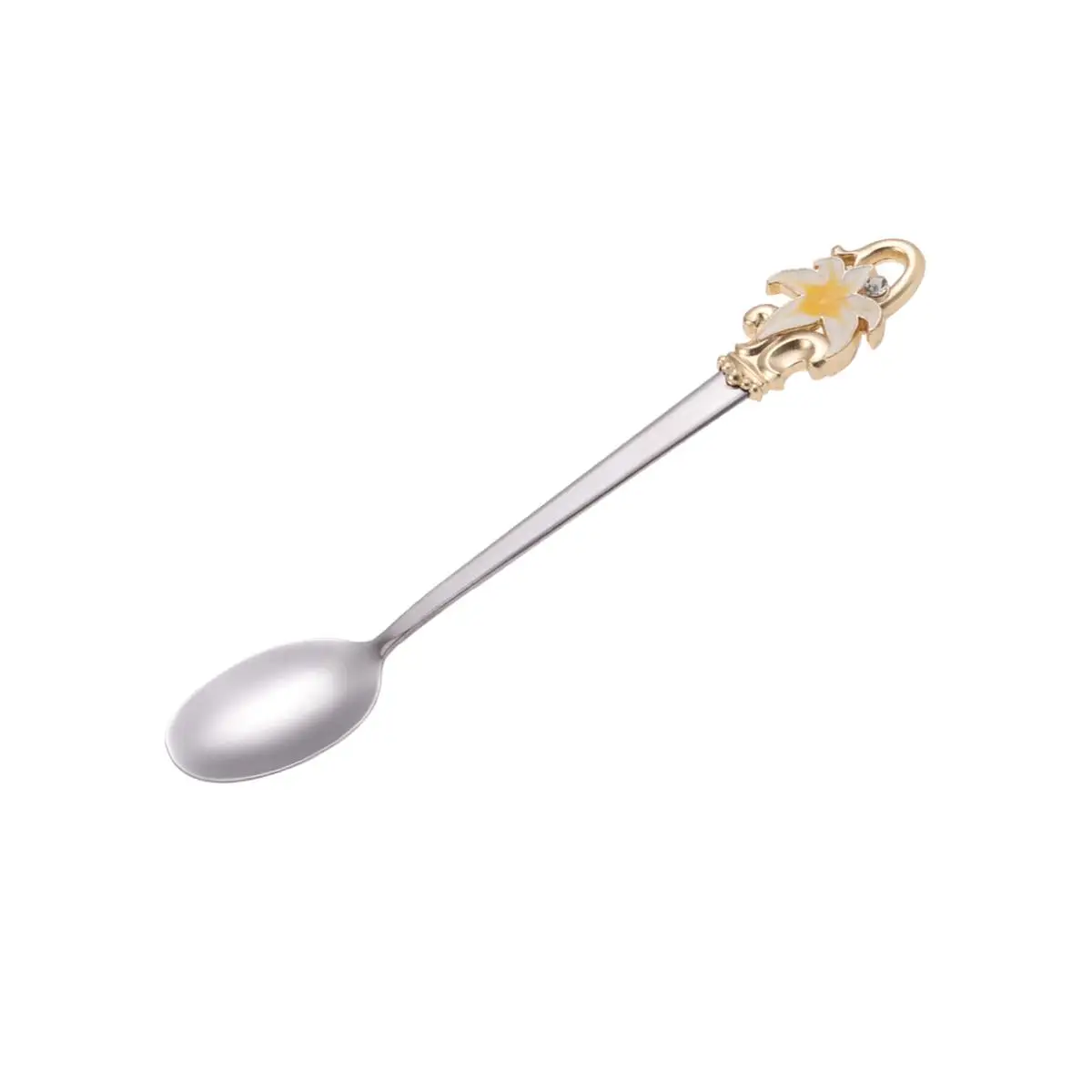 

flower coffee spoons kitchen spoon stirring spoons dessert scoops