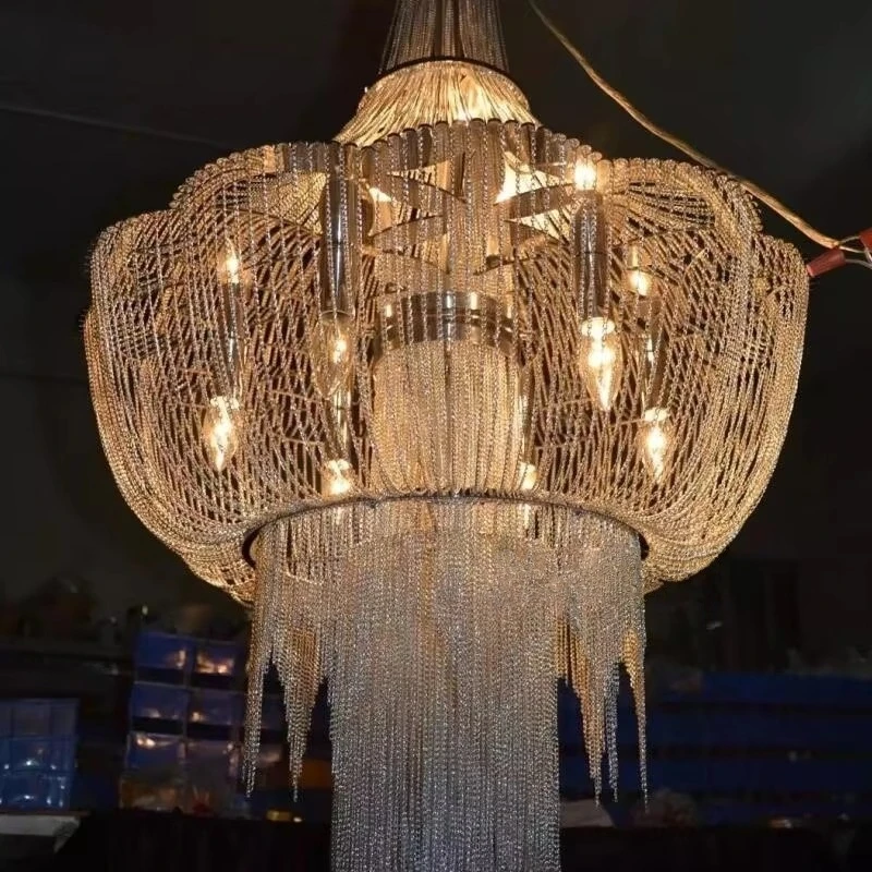 Modern Chandelier Design For Duplex Living Spaces & Luxury Hospitality Lighting Projects 110v/220v