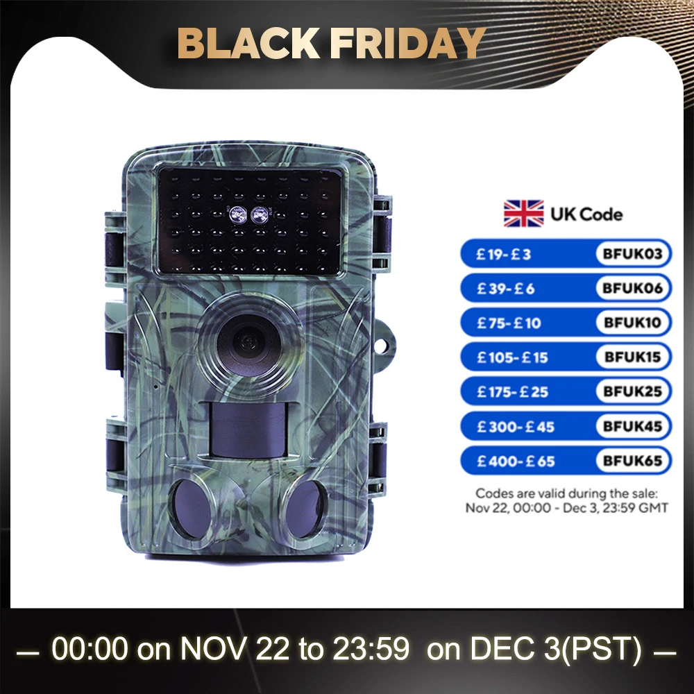 2.7K 60MP WiFi Trail Camera Night Vision Waterproof Hunting Camera with 2 Inch Screen for Outdoor Wildlife Monitoring