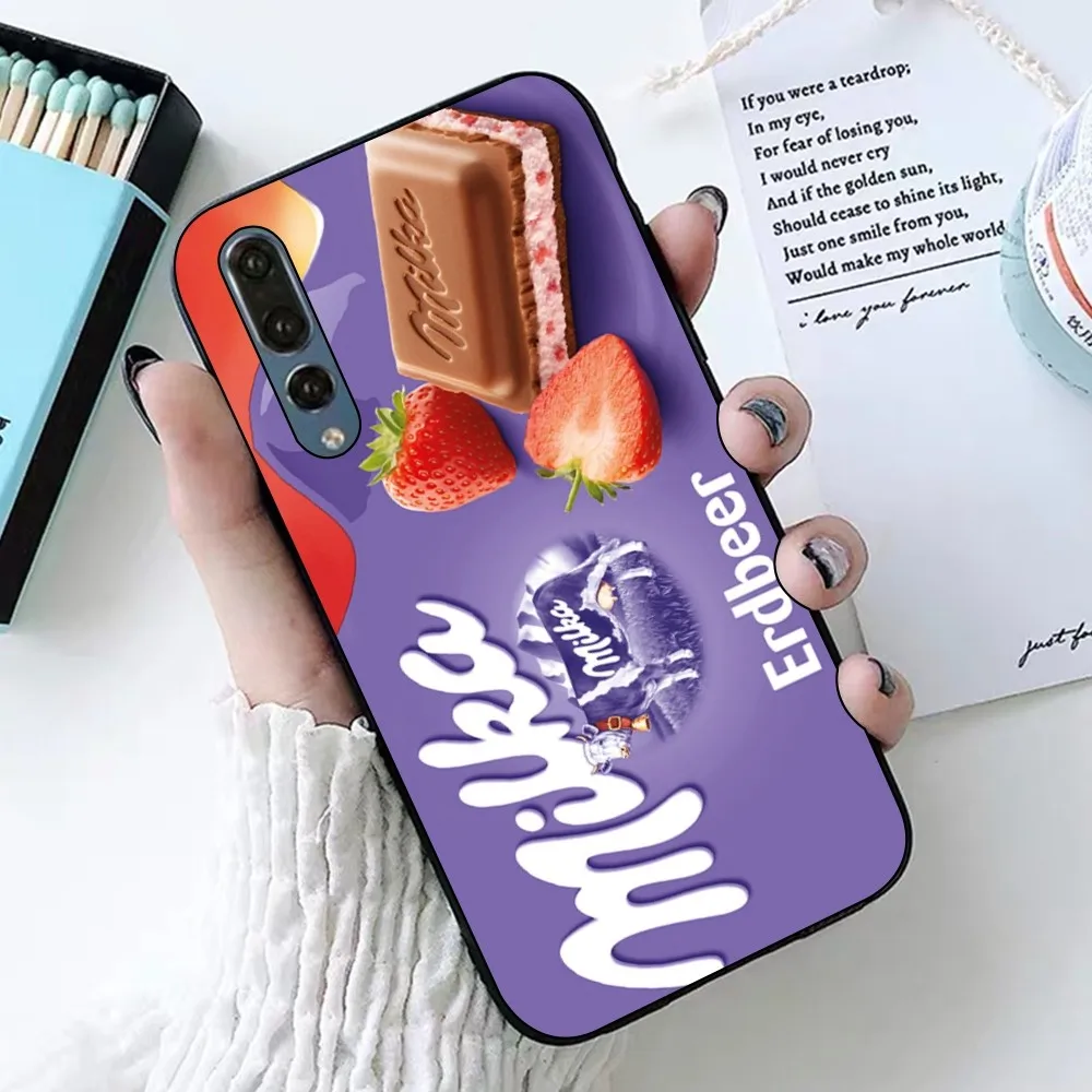 Chocolate Milka Box Phone Case For Huawei P 8 9 10 20 30 40 50 Pro Lite Psmart Honor 10 lite 70 Mate 20lite