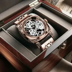 New men's watch with business style, high-end niche, classic, elegant and handsome, luminous men's mechanical watch