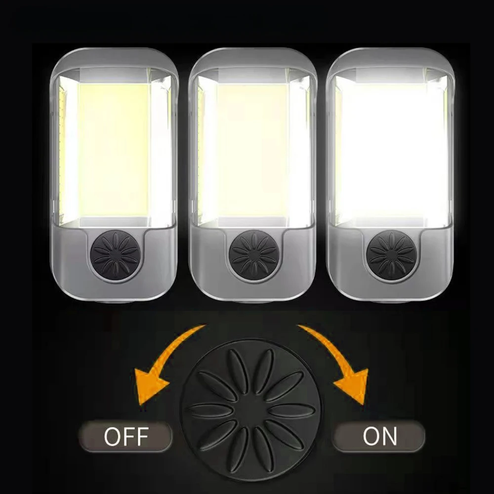 Multifunction Work Light COB with Magnetic Lighting Rechargeable Flashlight Power Bank Floodlight Auto Repair Lamp for Camping