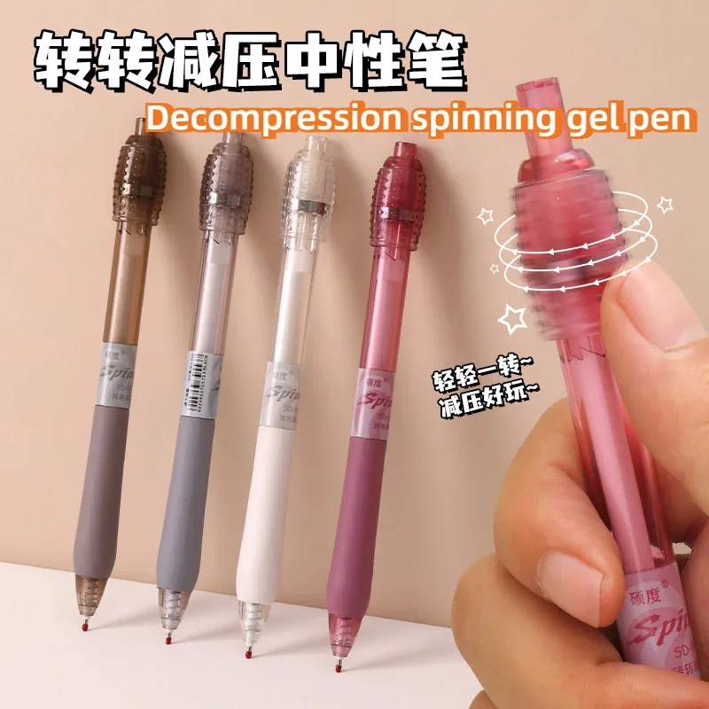 

Creative Gel Pens Fun Spinning Pen Set Cute Pen For Writing Set Of Black Neutral Pens