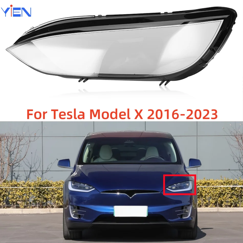 

For Tesla Model X 2016 to 2023 Accessories For The Car Head Lamp Cover Replace The Original Lens
