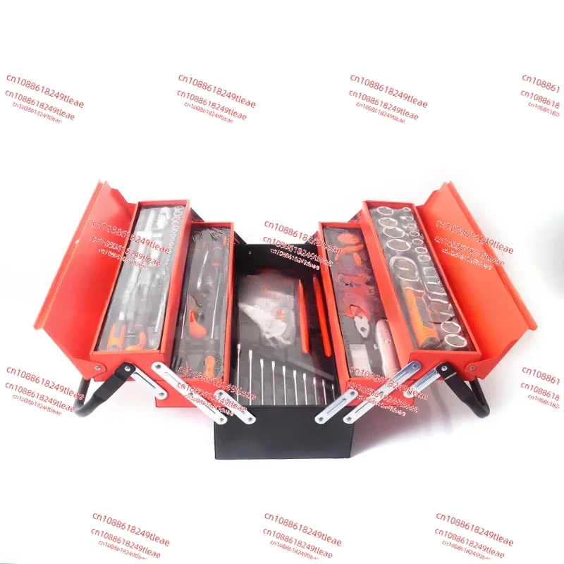 

85-24 Piece Set Iron Box Sleeve Set Hardware Tool Combination Set Auto Repair Machine Repair Aluminum Trolley Case Wrench