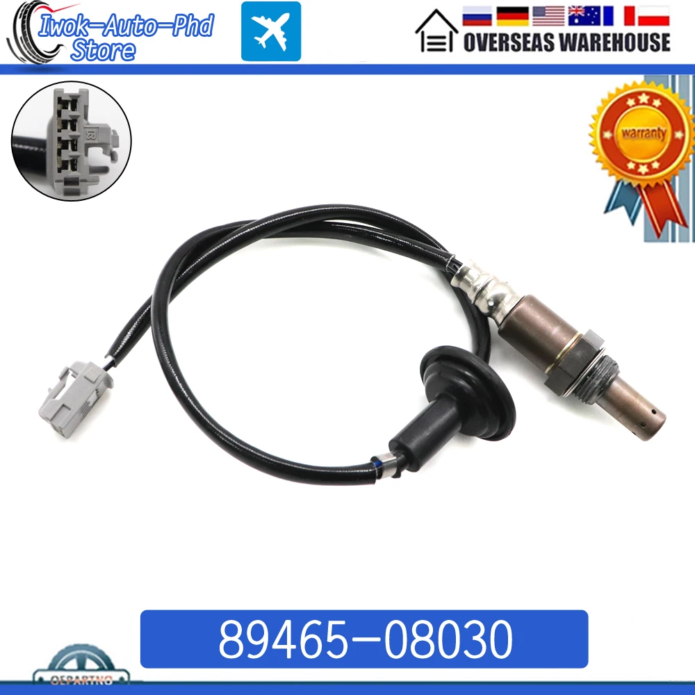 89465-08030 Rear Air Fuel Ratio Lambda O2 Oxygen Sensor for Toyota Sienna 3.3L 3.5L 2004-2010 Bank 1 Sensor 2 Downstream