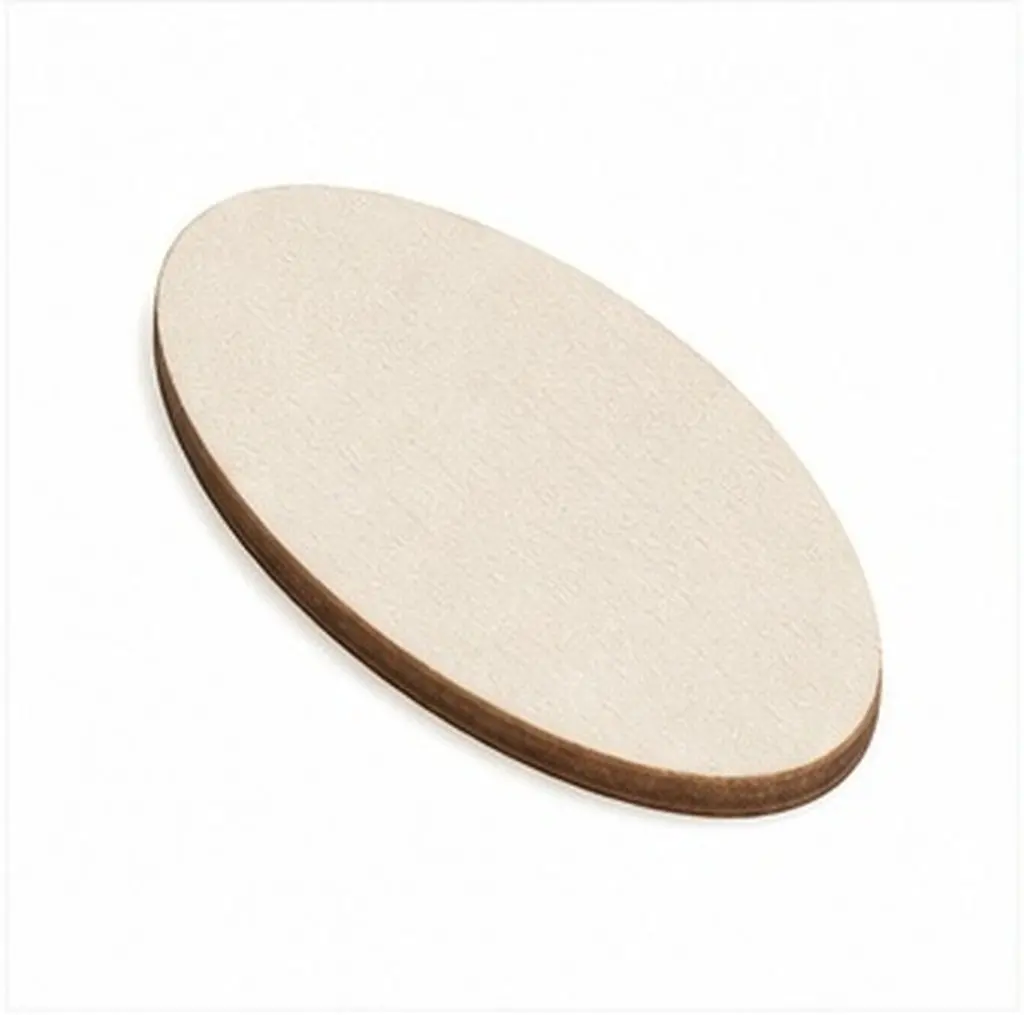 300Pcs Unfinished Oval Wood Pieces Blank Wooden Craft Slices for Painting DIY Art Projects School Classroom Displays Rustic Home