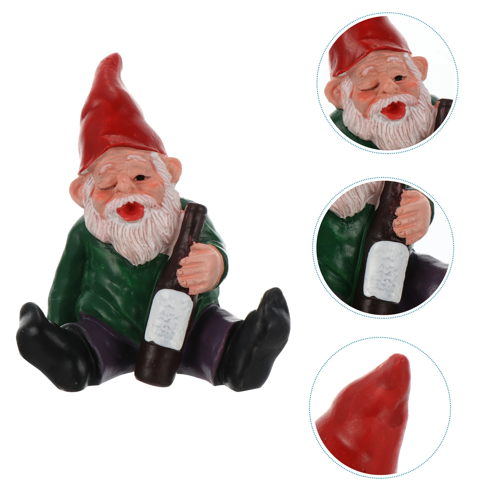 

1Pcs Resin Garden Ornament Lovely Gnome Statue Cute Funny Decorative Lawn Outdoor Craft Sculpture Garden Decor