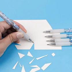 1Pc  Press Cartoon Bear Art Utility Knife Pen Knife Paper Cutting Tool Craft Tools Precision Sticker Cutter School Supplies