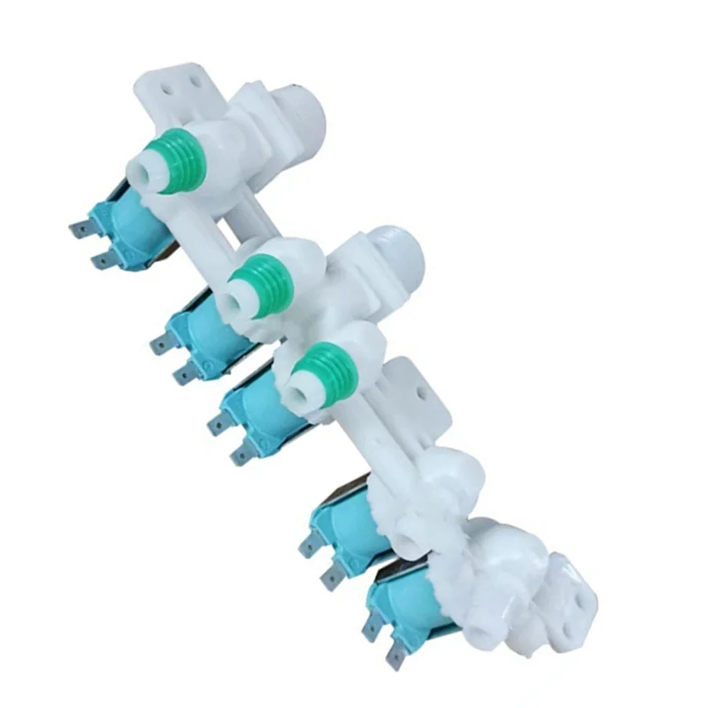 B25B مدخل المياه الكهربائية الملف اللولبي صمام DC97-15459G غسالة صمام مدخل خمسة رئيس صمام الملف اللولبي صمام لمدخل المياه #3