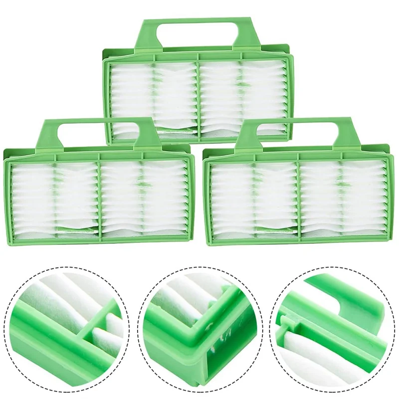 6 peças de reposição de filtro de plástico adequado para bork v700 v701 v702 thomas airtec aspirador de pó Accessories-AA80