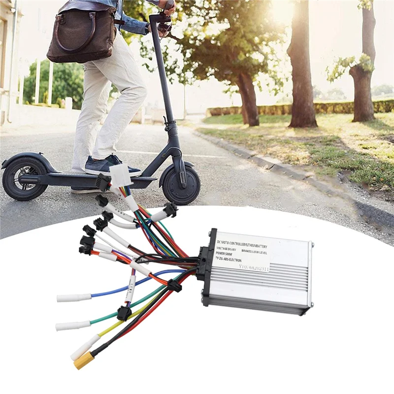 48V 500W Brushless Controller+Z-920 LCD Accelerator For Kugoo M4/PRO&CROSSER T4 Electric Scooter Repair Parts Accessories-AT36