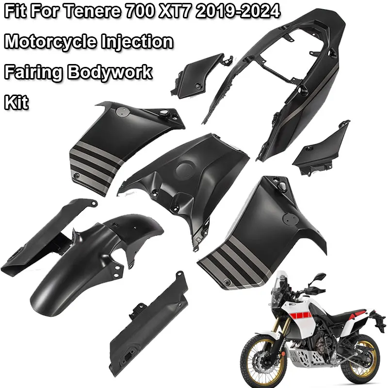 Tenere 700 Motorcycle Injection Fairing Panel Bodywork Protector Fit For Yamaha Tenere 700 XT7 19-24 ABS Plastic Bodywork Frame