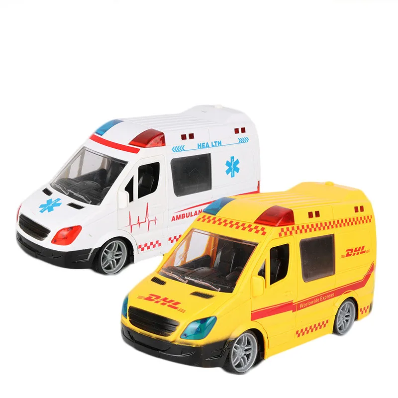 1: 20 4CH RC Ambulance Toy Car City Simulation Light Music Fire Truck Rescue Vehicle Model Gift For Kids