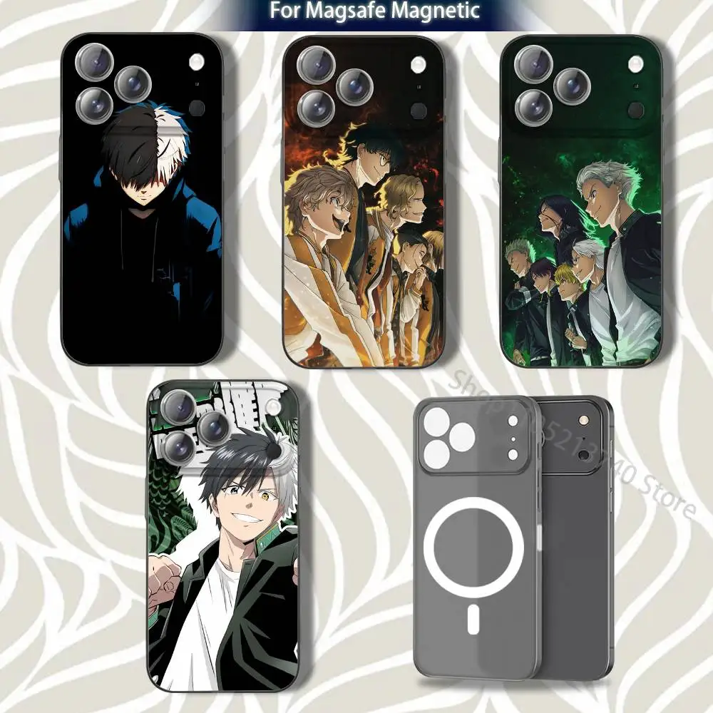 

W-Wind S-Sakura Breaker For iPhone 17,12,11,14,13,15,16,Plus,Air,Pro,Max,E,Mini for Magsafe Magnetic Frosted Grey Phone Case