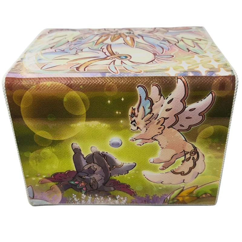 Yu-Gi-Oh Card Case Purrely Expurrely Happiness Diy Leather Action Toy Figures Anime Game Collection Storage Box and Partition