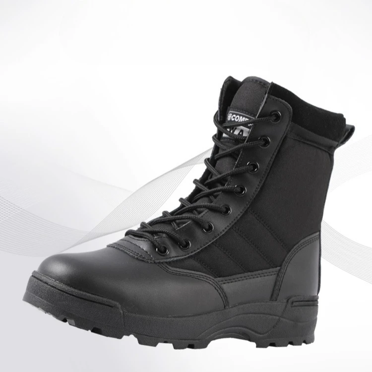 Men's High-top Boots 2025 New Tactical Combat Boot Work Safety Shoes for Men Non Slip Hiking Boots Fashion Motocycle Boots Botas