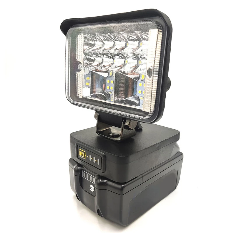 

Portable Work Light Cordless Tool Lamp For Makita/Bosch/Dewalt/Milwaukee/Worx Kress Li-ion Battery With I/O switch Flashlight