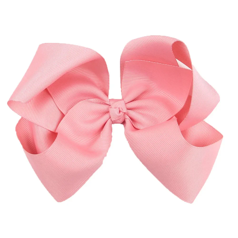 10pcs/lot 6 Inch Big Ribbon Bow Hairpin Baby Girls Bow Clips Kid Hair Clip Boutique Hair Accessories Outdoor Party Headwear