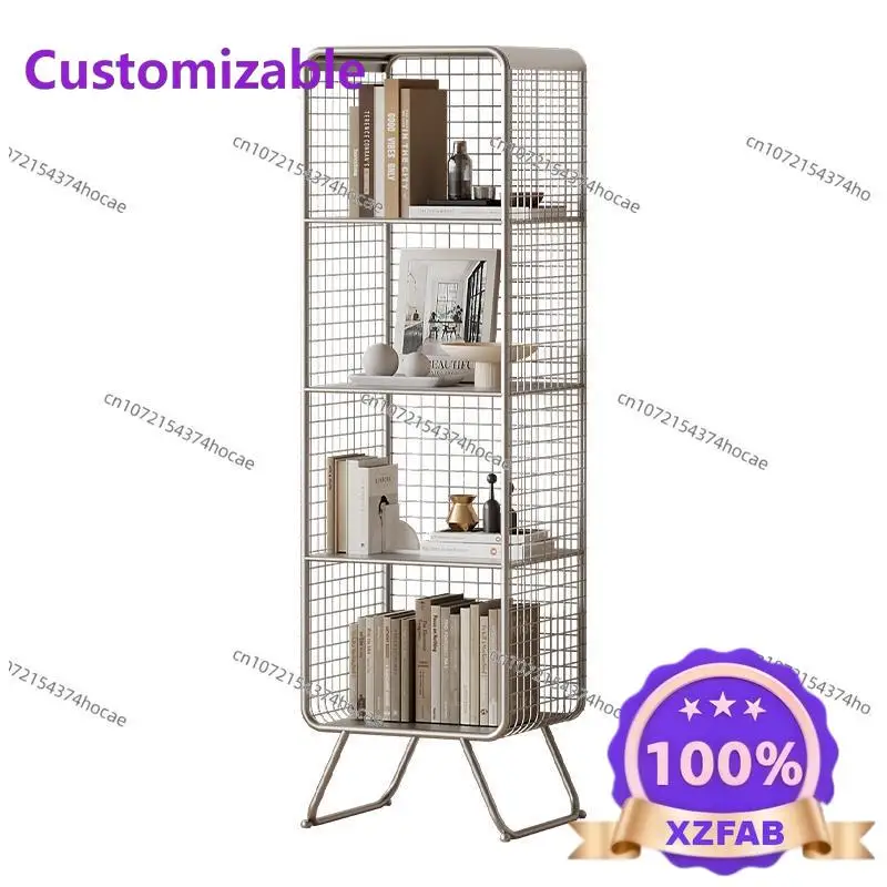 

Factory Direct 2026 Top Libreria in Stile Nordico, Scaffale Metallico Multi-Livello Salvaspazio per Soggiorno/Camera dei Bambini